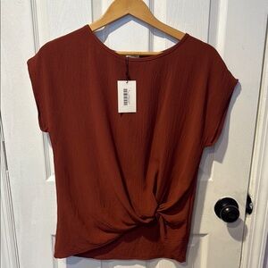 Elegant Rust Women's Top